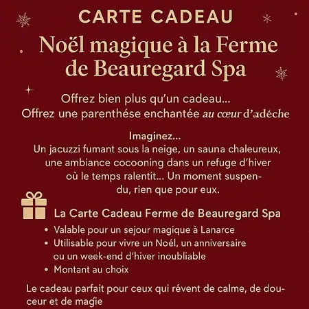 La Ferme De Beauregard -lanarce 07660 - Jacuzzi Et Sauna Hébergement de vacances *